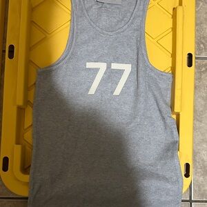 Essentials Gray Tank Top with Bold 77